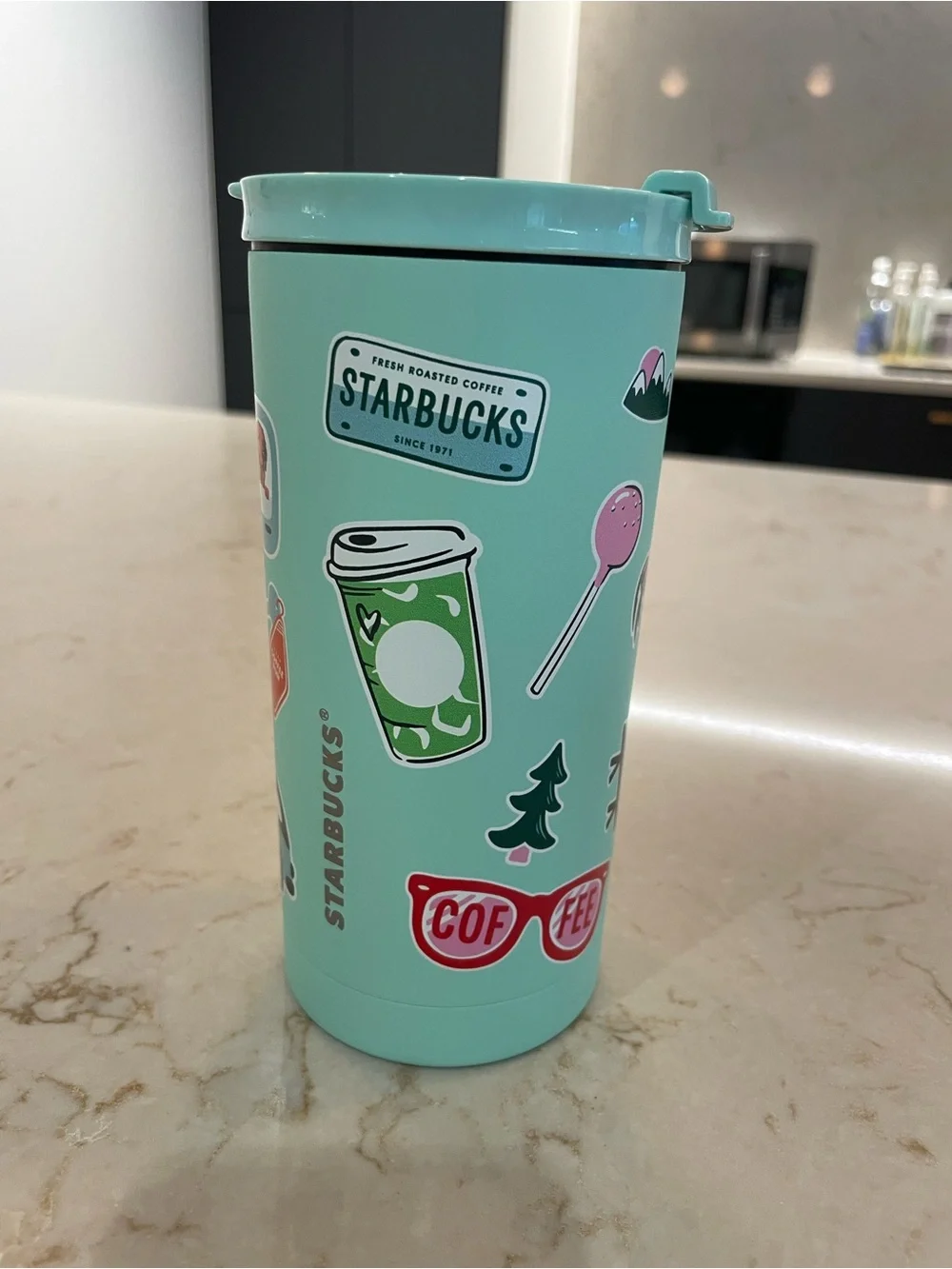 Starbucks 2026 Roadtrip Collection Sticker Travel Tumbler